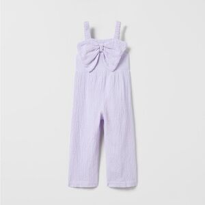 Zara Lilac Kids Jumpsuit with Bow
